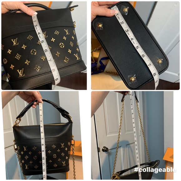 ❌SOLD❌2021 authentic Louis Vuitton Cruiser PM black calfskin leather two way bag - Picture 13 of 16